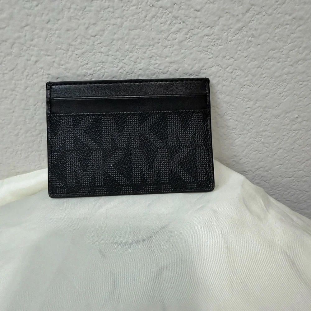 Michael Kors Monogram Black Card Holder